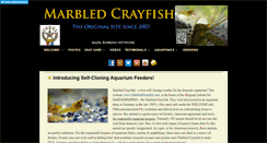 Desktop Screenshot of marbledcrayfish.com